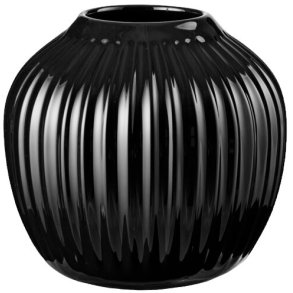 Kähler Hammershøi Vase H13 cm, Sort