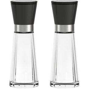 Rosendahl Grand Cru Salz- und Pfefferset 2er Set H20,5 cm, Schwarz/Stahl