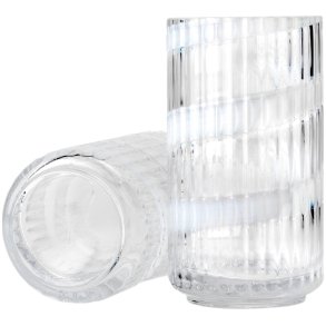Lyngby Porcelæn Vase H15,5 cm, Hvid Swirl