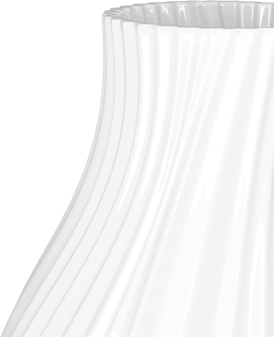 Lyngby Porceln Twist Vase H18 cm, Hvid