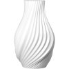 Lyngby Porceln Twist Vase H18 cm, Hvid