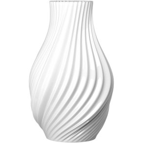Lyngby Porceln Twist Vase H18cm, Wei