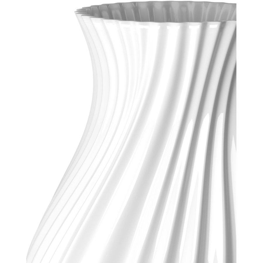 Lyngby Porceln Twist Vase H25 cm, Hvid