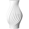 Lyngby Porceln Twist Vase H25 cm, Hvid