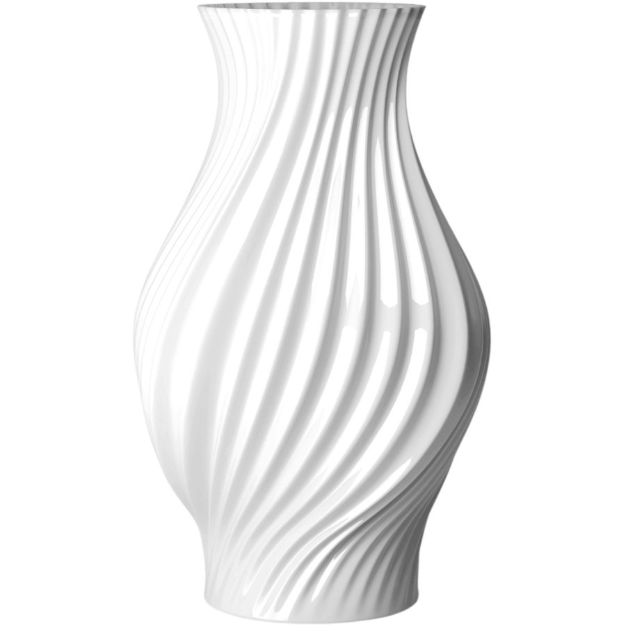 Lyngby Porceln Twist Vase H25 cm, Hvid