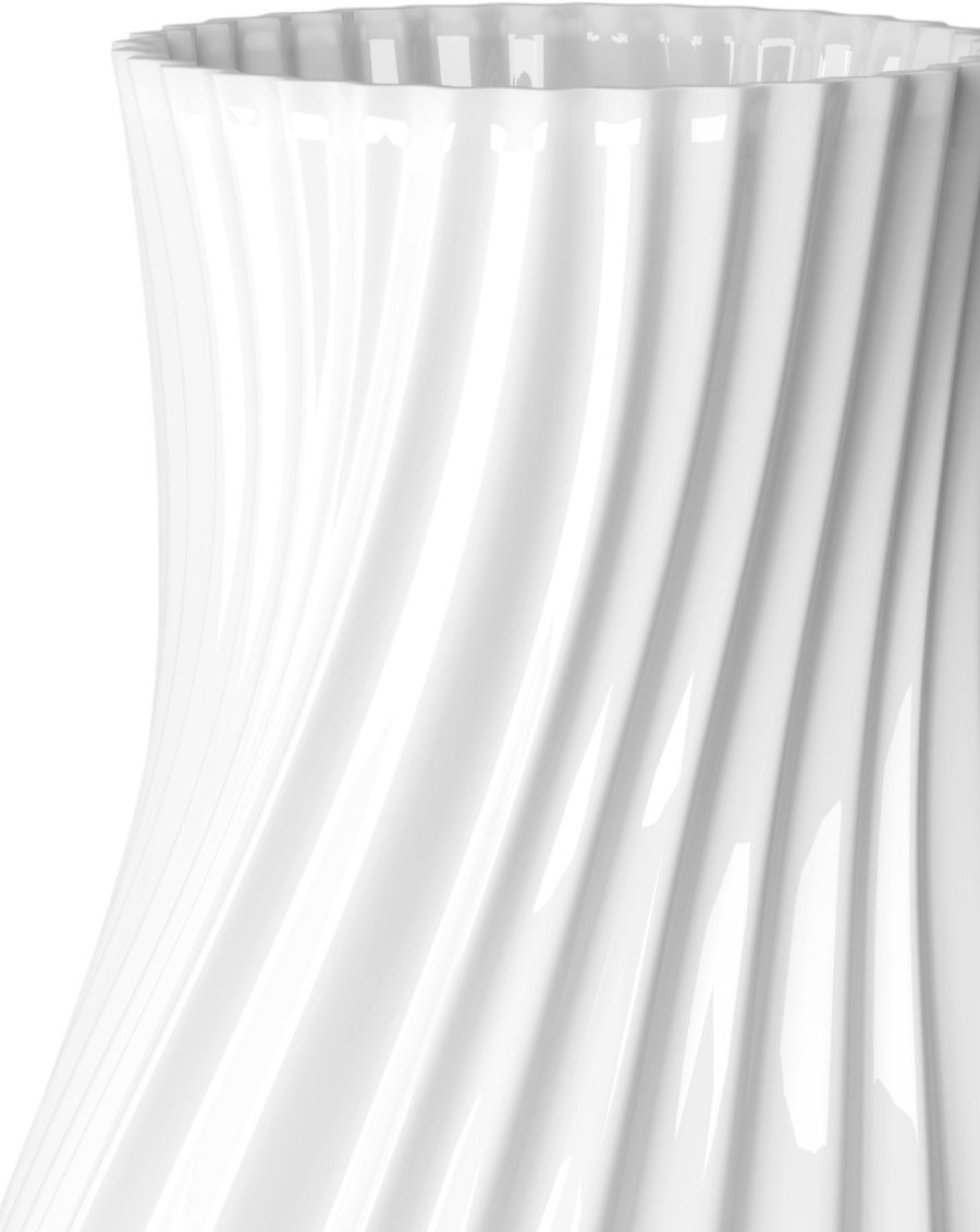 Lyngby Porceln Twist Vase H31 cm, Hvid