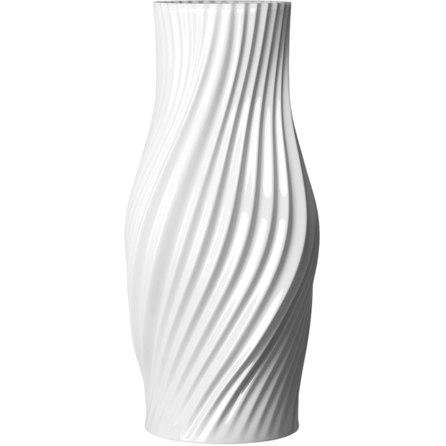 Lyngby Porceln Twist Vase H31 cm, Hvid