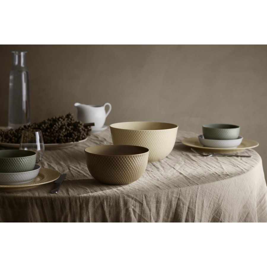 Lyngby Porceln Rhombe Earth Serveringsskl 22 cm, Marble