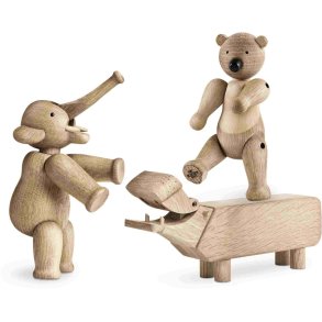 Kay Bojesen Liliput Figuren 3er Set, Eiche