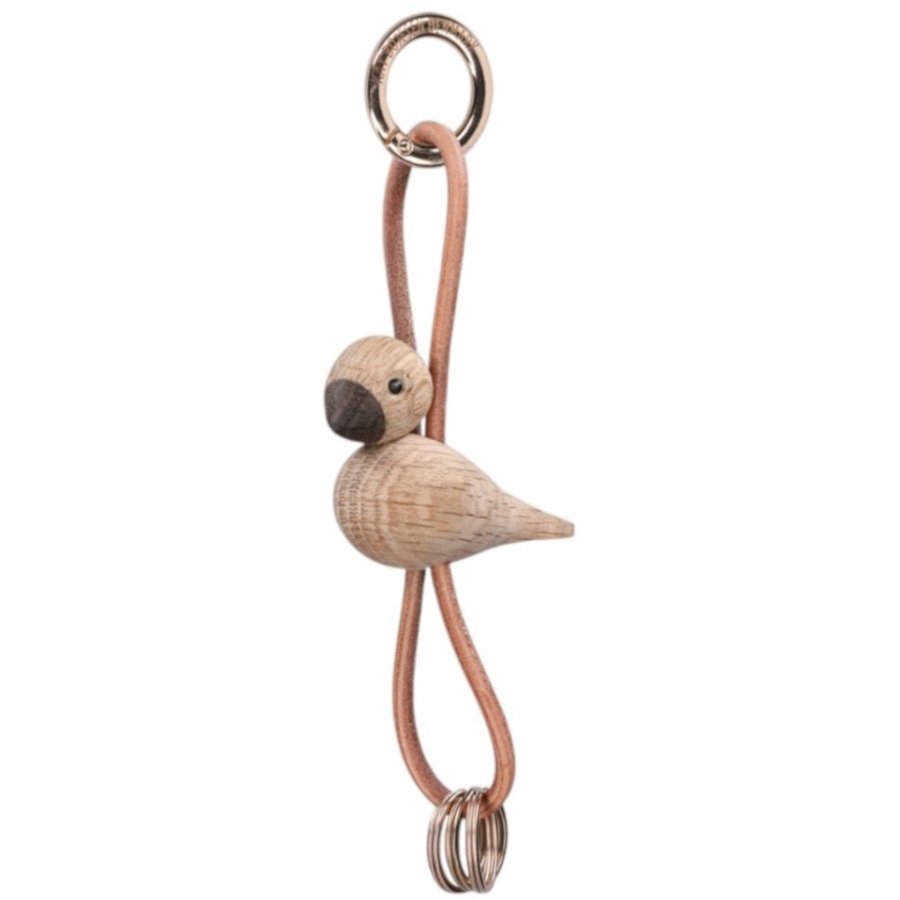 Kay Bojesen Nglering Fugl 6 cm, Eg/Guld