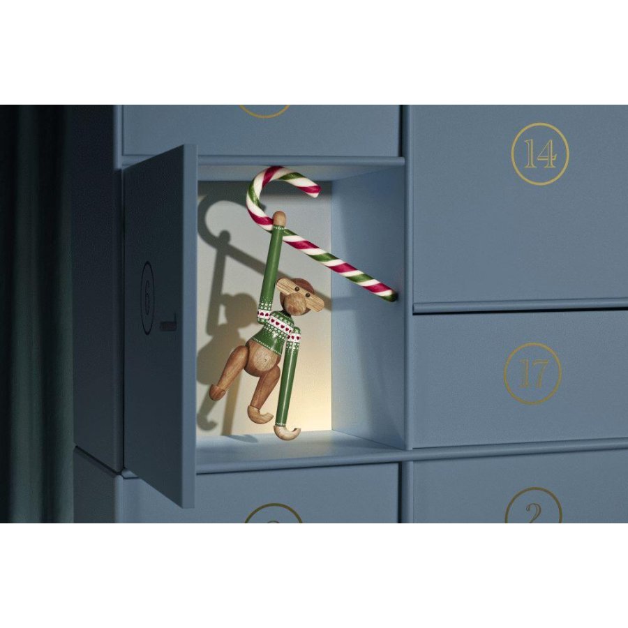 Kay Bojesen Abe Julesweater 2025 Lille 18,5 cm, Teak- og Limbatr