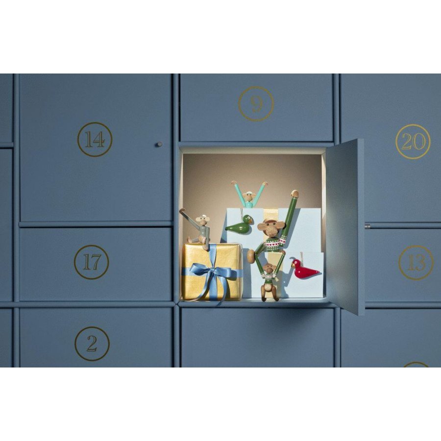 Kay Bojesen Abe Julesweater 2025 Lille 18,5 cm, Teak- og Limbatr