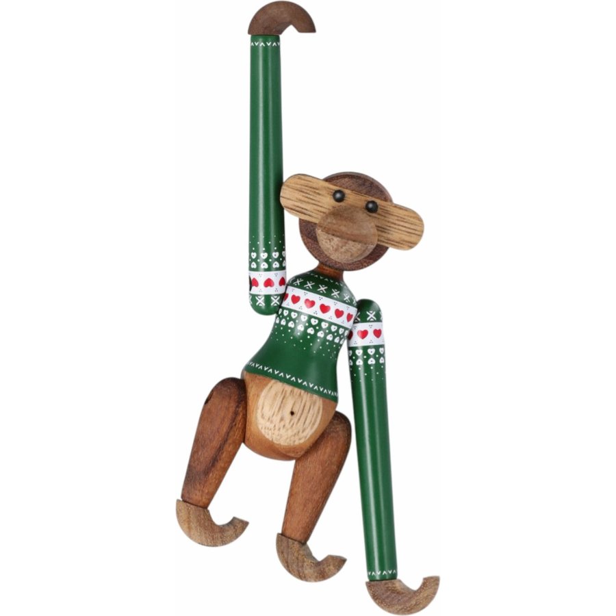 Kay Bojesen Abe Julesweater 2025 Mini 9,5 cm, Teak- og Limbatr