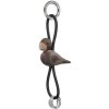 Kay Bojesen Nglering Fugl 6 cm, Rget Eg/Slv