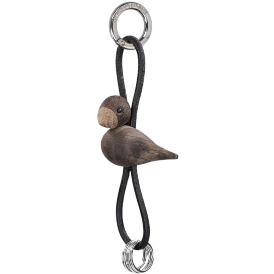 Kay Bojesen Nglering Fugl 6 cm, Rget Eg/Slv