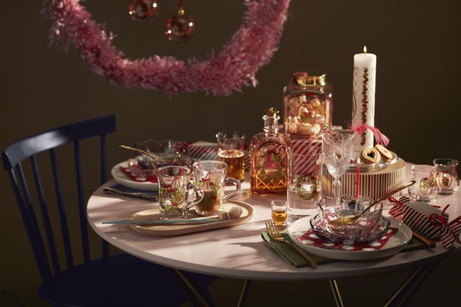Holmegaard Christmas Fyrfadsstage 2025 2 stk. H7,5 cm