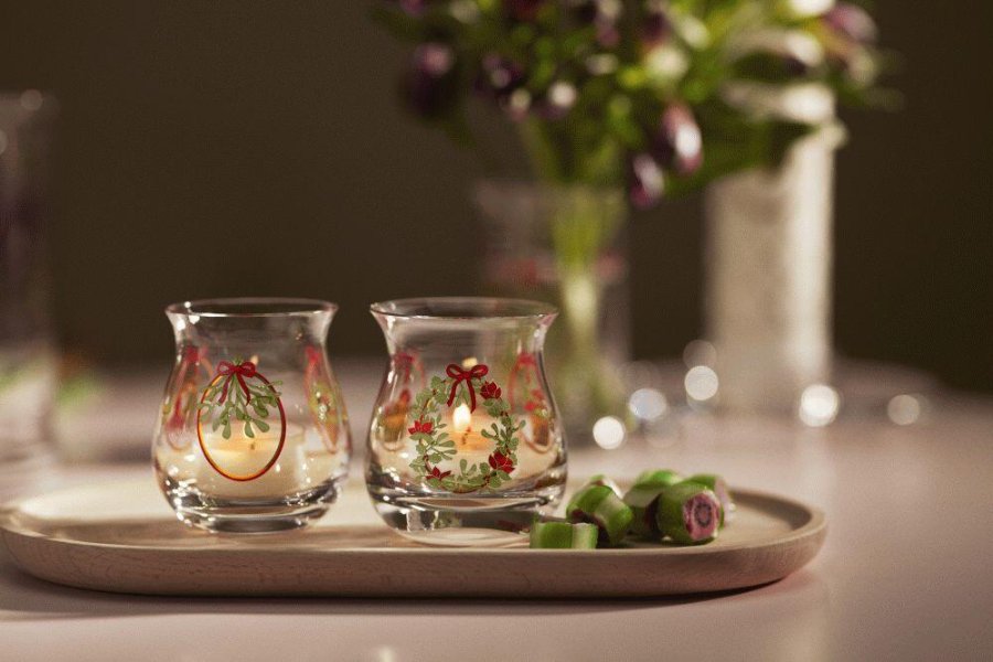 Holmegaard Christmas Fyrfadsstage 2025 2 stk. H7,5 cm