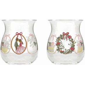 Holmegaard Christmas Teelichthalter 2025 2er Set H7cm, 5 Cm