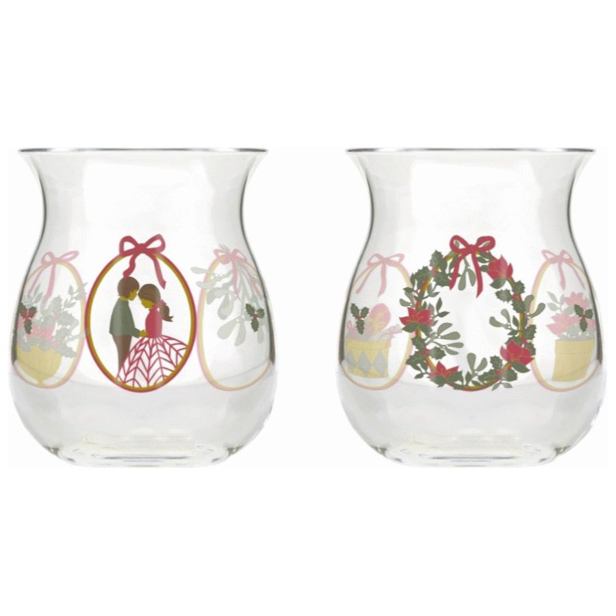 Holmegaard Christmas Fyrfadsstage 2025 2 stk. H7,5 cm