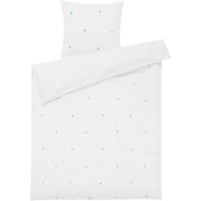 Juna Daisy Juniorsengetj 100x140 cm, Hvid/Lys bl