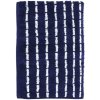 Juna Nuance Hndklde 70x140 cm, Mrk Bl/Hvid