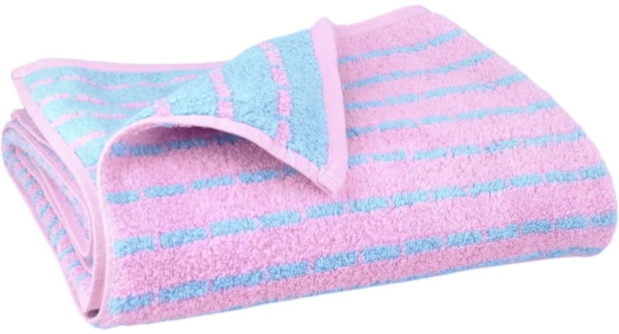 Juna Nuance Hndklde 70x140 cm, Lys Bl/Rosa