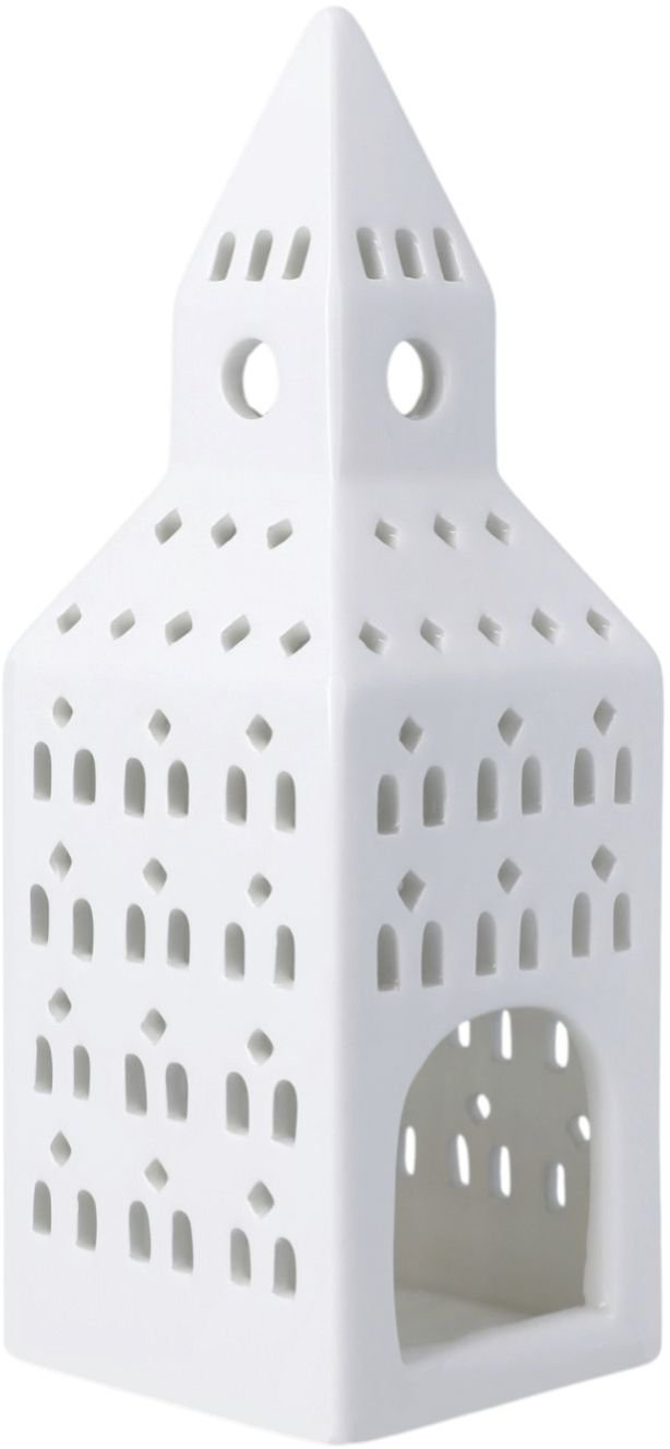 Kähler Urbania Lyshus Kirketrn H20 cm, Hvid