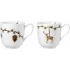 Kähler Hammershi Christmas Becher 2020/2021 2er Set 33cl, Weiß