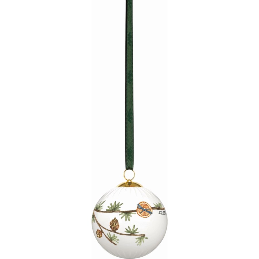 Kähler Hammershi Christmas Kugel 2025 6cm, Weiß