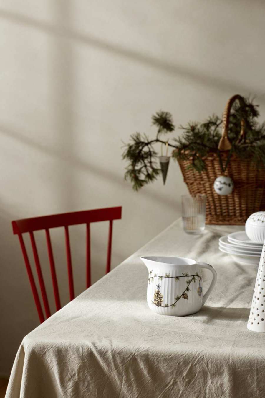 Kähler Hammershi Christmas Sovsekande 66 cl, Hvid