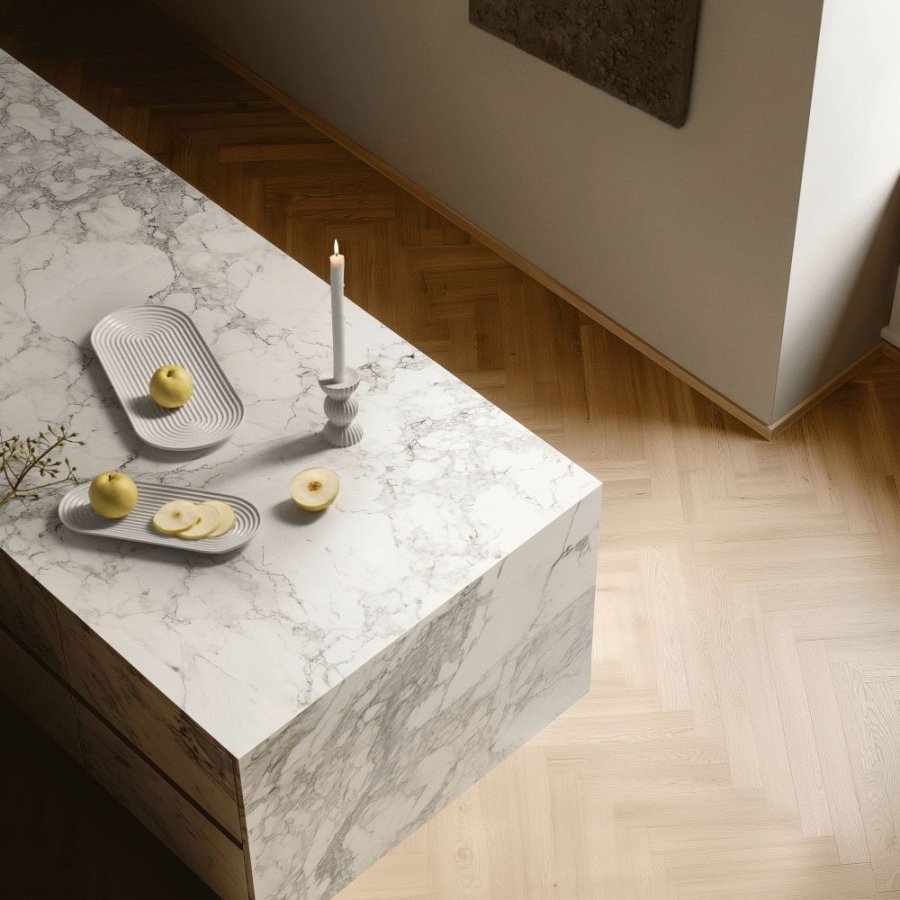 Lyngby Porcel�n Tura Ovalt serveringsfad 14,5x24 cm, Hvid