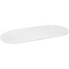 Lyngby Porcel�n Tura Ovalt serveringsfad 14,5x24 cm, Hvid