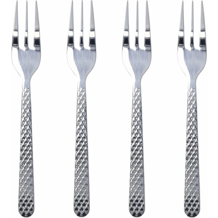 Lyngby Porcel�n Rhombe Kagegaffel 4 stk, St�l