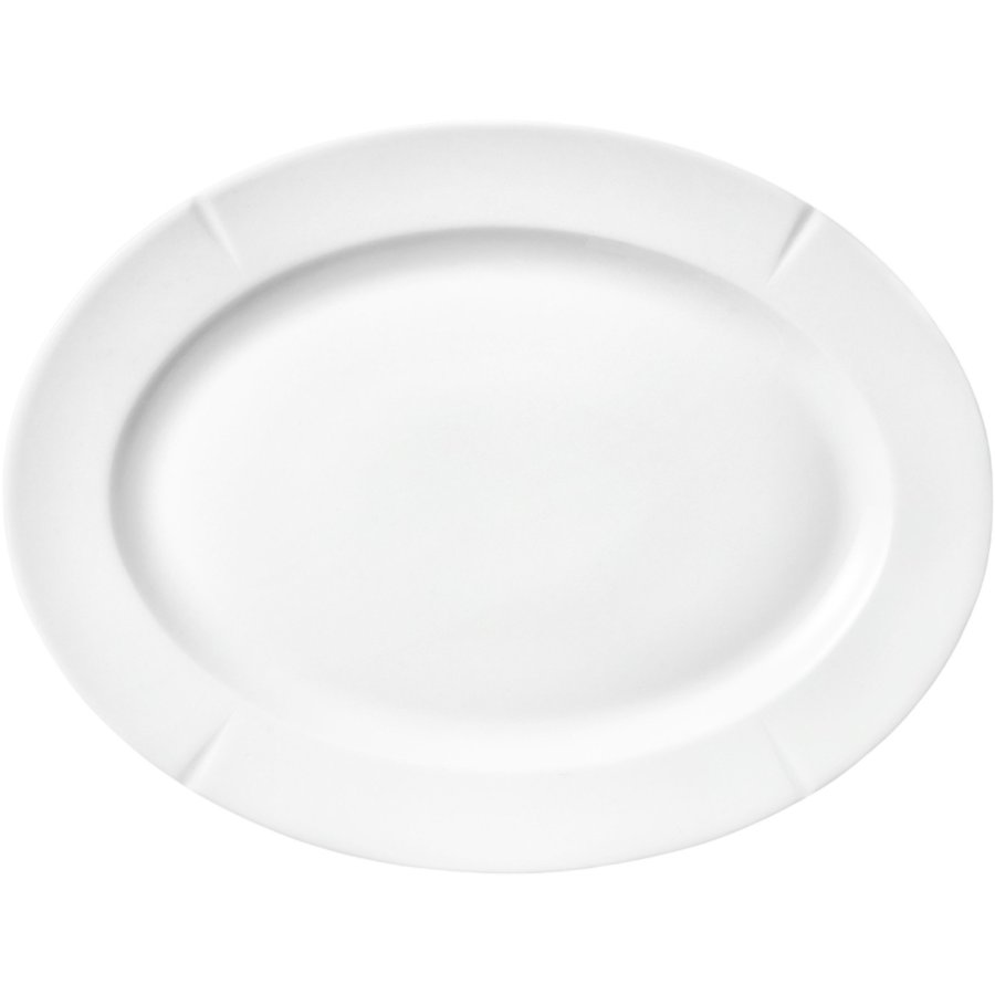 Rosendahl Grand Cru Oval Tallerken 4 stk. 23x30 cm, Hvid