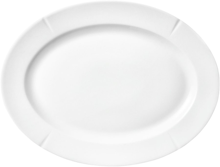 Rosendahl Grand Cru Oval Tallerken 4 stk. 23x30 cm, Hvid