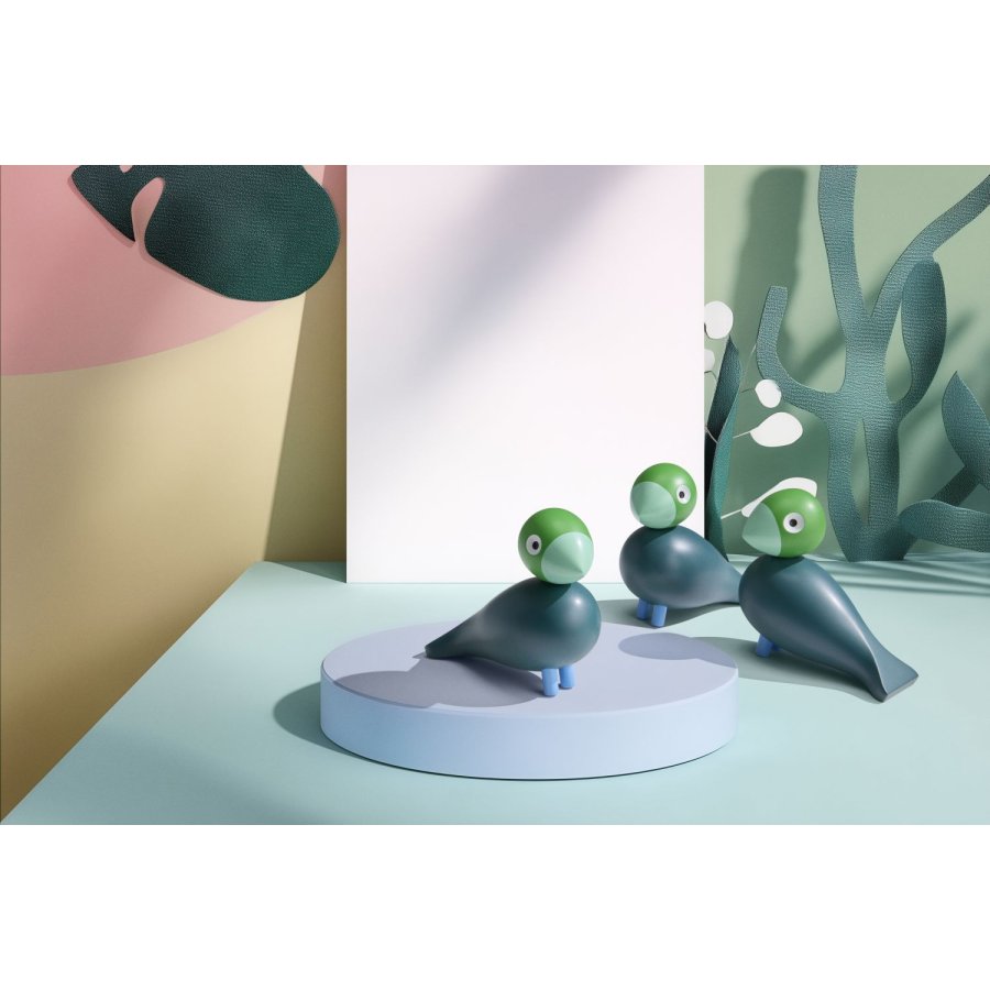 Kay Bojesen Jahresvogel 2026 Birke H12,5 cm, Dunkelgr&uuml;n