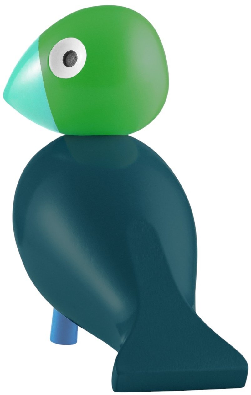 Kay Bojesen Jahresvogel 2026 Birke H12,5 cm, Dunkelgr&uuml;n