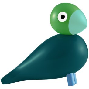 Kay Bojesen Jahresvogel 2026 Birke H12,5 cm, Dunkelgr&uuml;n