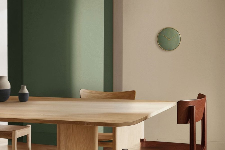 Arne Jacobsen City Hall Wanduhr �21 cm, Gr�n