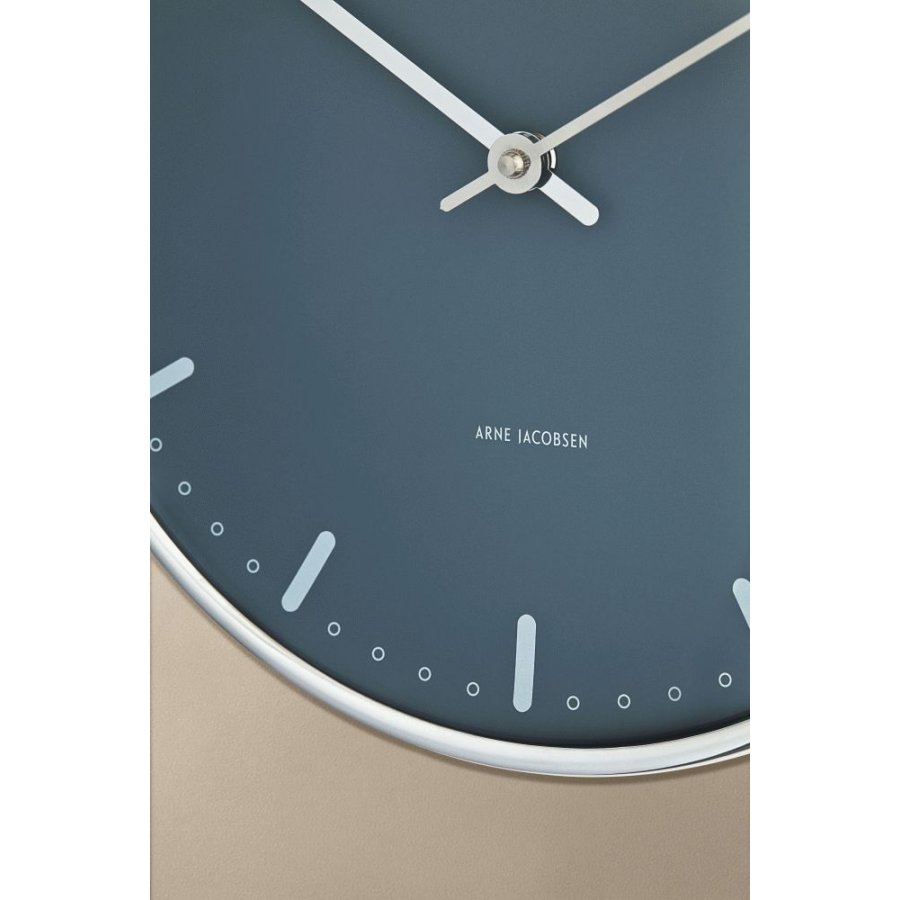 Arne Jacobsen City Hall Wanduhr �21 cm, Blau