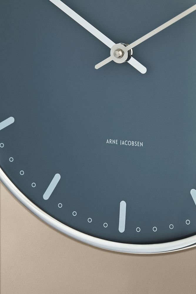 Arne Jacobsen City Hall Wanduhr �21 cm, Blau
