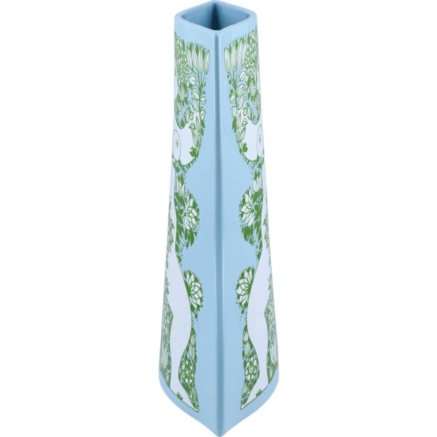 Bj�rn Wiinblad Nina Vase H28,5 cm, Lys Bl�/Gr�n