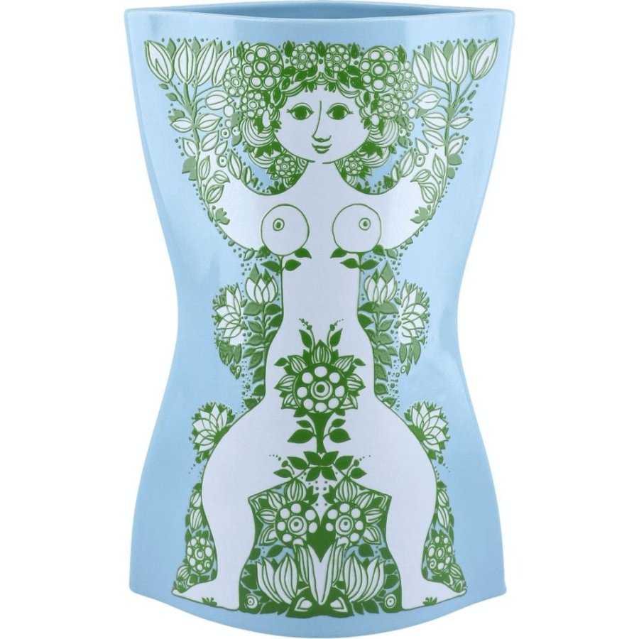 Bj�rn Wiinblad Nina Vase H28,5 cm, Lys Bl�/Gr�n
