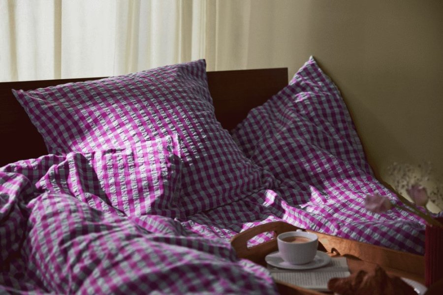 Juna B�k&B�lge Senget�j 140x220 cm, Fuchsia/Mint