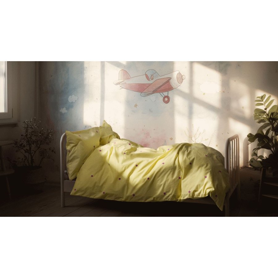 Juna Daisy Juniorsenget�j 100x140 cm, Gul
