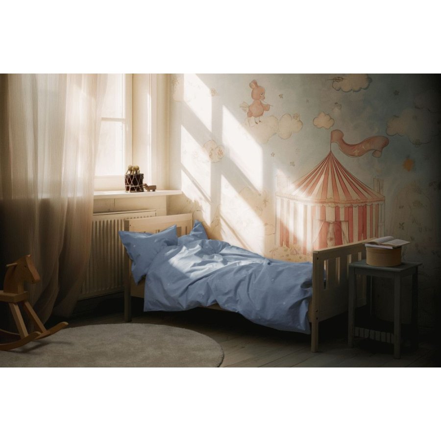 Juna Daisy Juniorsenget�j 100x140 cm, Lys Bl�