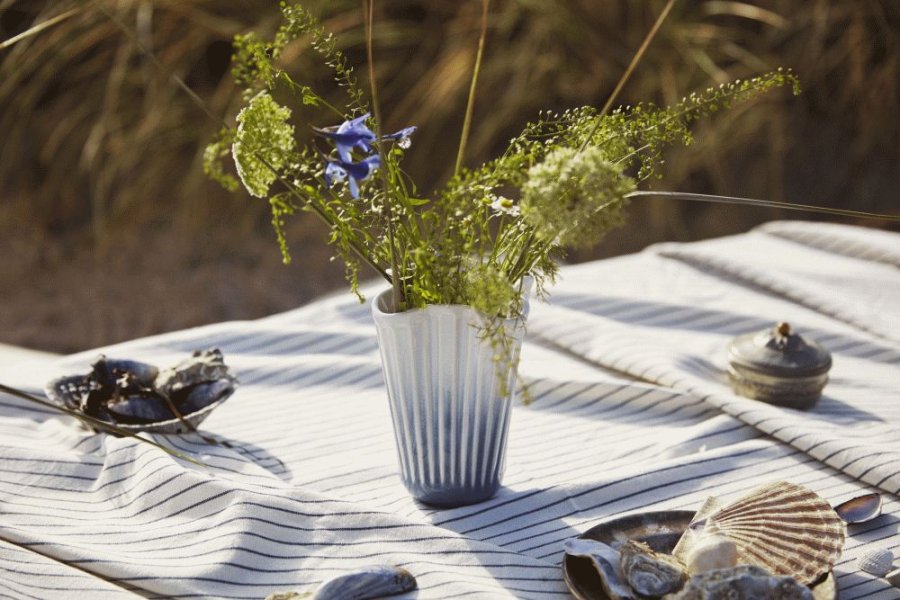 K&auml;hler Hammersh�i Unfold Vase H20,5 cm, Bl�