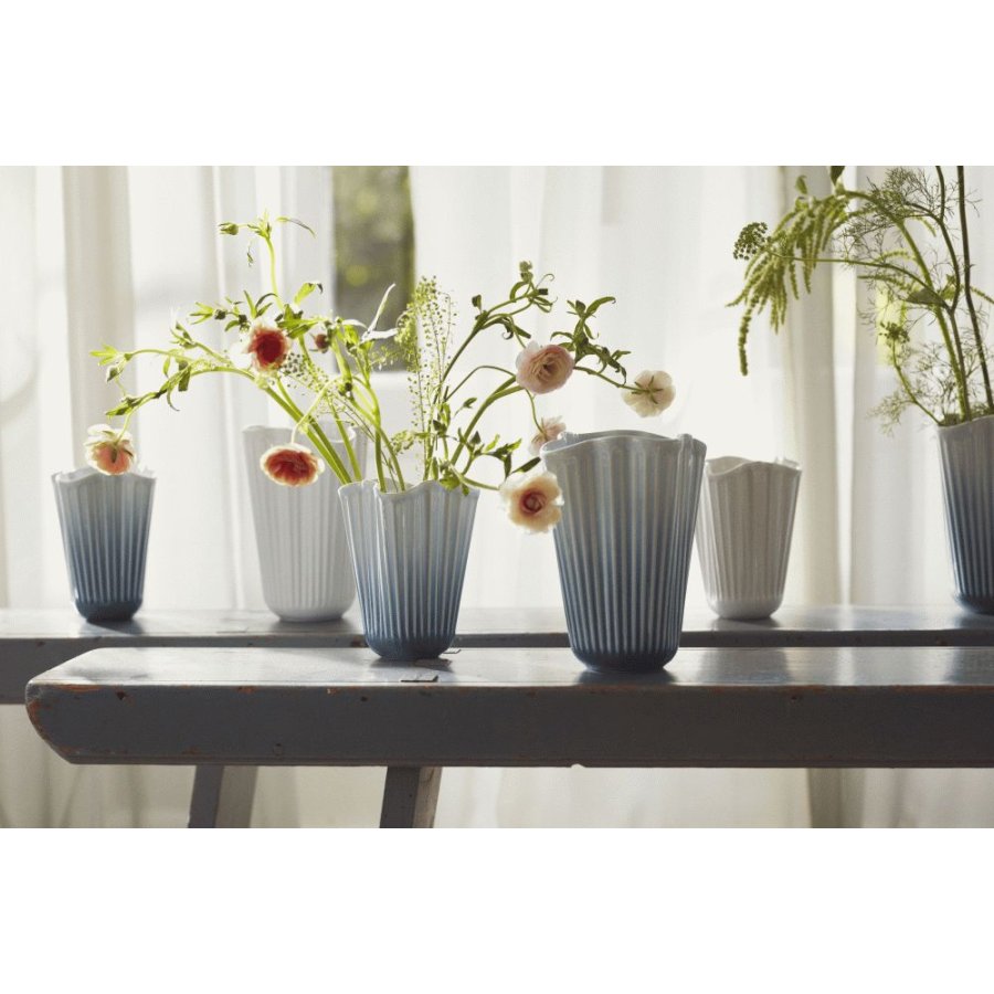 K&auml;hler Hammersh�i Unfold Vase H16,5 cm, Bl�