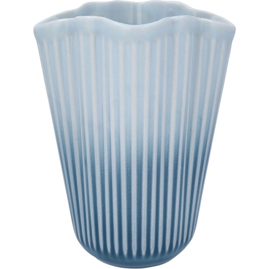 K&auml;hler Hammersh�i Unfold Vase H20,5 cm, Bl�