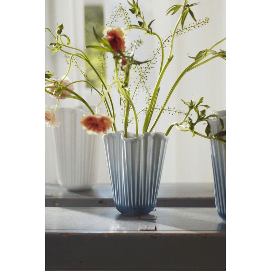 K&auml;hler Hammersh�i Unfold Vase H16,5 cm, Bl�